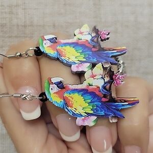 🔥LAST PAIR🔥 Colorful Parrot Bird Earrings